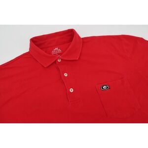 Georgia Bulldogs Peter Millar Mountainside Collection Red Polo Shirt Mens Large